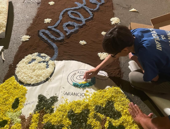 Un’infiorata speciale per Valter Baldaccini e i 10 anni della Fondazione